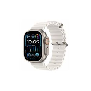 Apple Watch Ultra 2 Gps + Cellular, 49mm Titanium Case With White Ocean Band - Mrej3ty/a