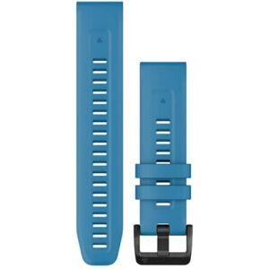 Garmin Cinturino in silicone per Quatix 22 mm. Cirrus Blue con componenti in acciaio inox nero