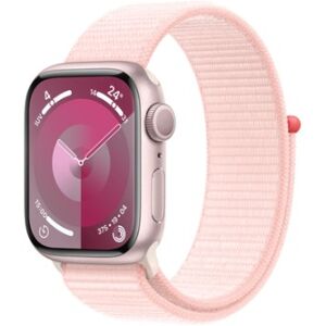 Apple Watch Series 9 GPS Cassa 41mm in Alluminio Rosa con Cinturino Sport Loop Rosa Confetto (MR953QL/A)