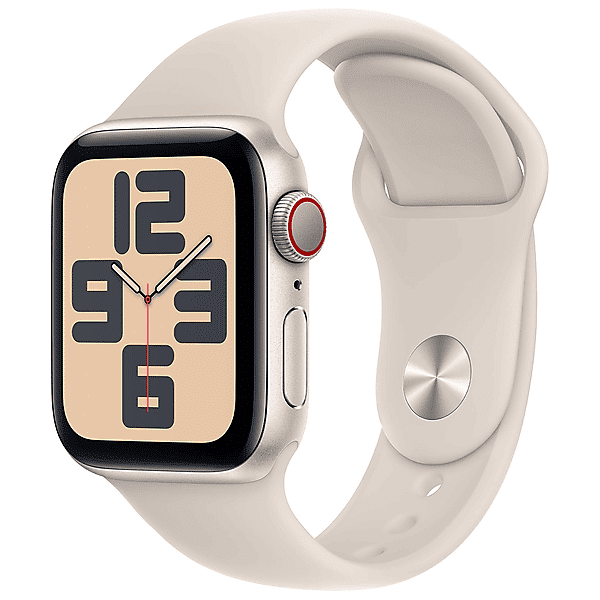 apple watch se gps + cellular, cassa 40 mm in alluminio galassia con cinturino sport - s/m 2023