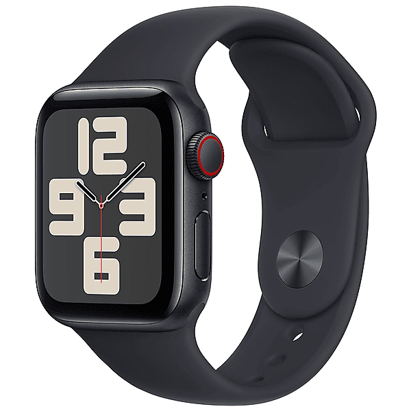 apple watch se gps + cellular, cassa 40 mm in alluminio mezzanotte con cinturino sport - s/m 2023