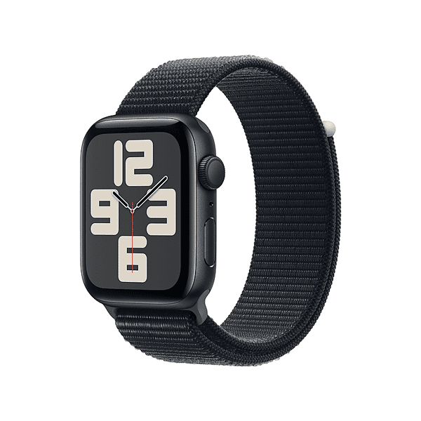 apple watch se gps, cassa 44 mm in alluminio mezzanotte con sport loop 2023