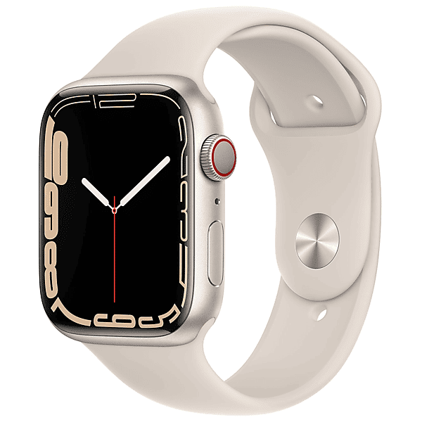 apple watch series 7 gps+cellular 45mm in acciaio argento - sport galassia