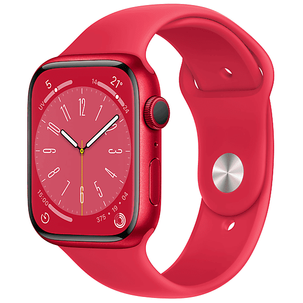 apple watch series 8 gps + cellular 45mm cassa in alluminio (product)red con cinturino sport - regular