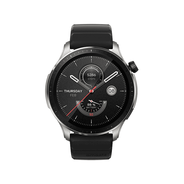 amazfit smartwatch  gtr 4, superspeed black