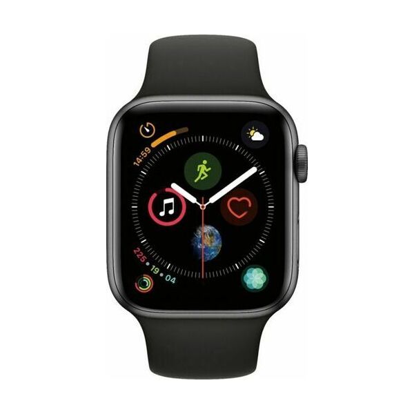 apple watch series 5 (2019)   44 mm   titan   gps + cellular   grigio siderale   cinturino sport nero