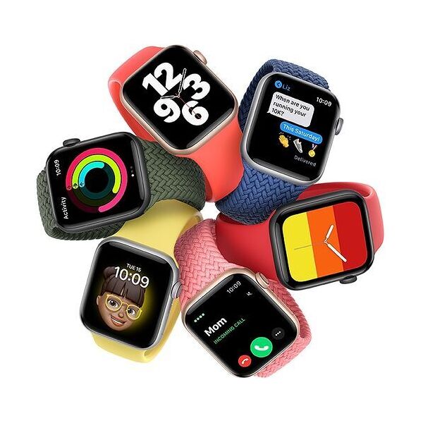 apple watch se alluminio 40 mm (2020)   wifi   grigio siderale   gps   sportarmband schwarz s/m + m/l