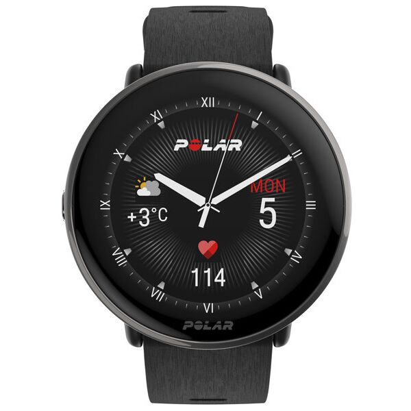 polar ignite 3 titanium - orologio multifunzione black s/l (135-210 mm) silicone