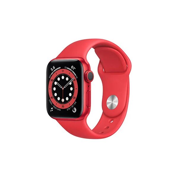 apple watch series 6 gps 40mm alluminio (product)red con cinturino sport (product)red usato grado a