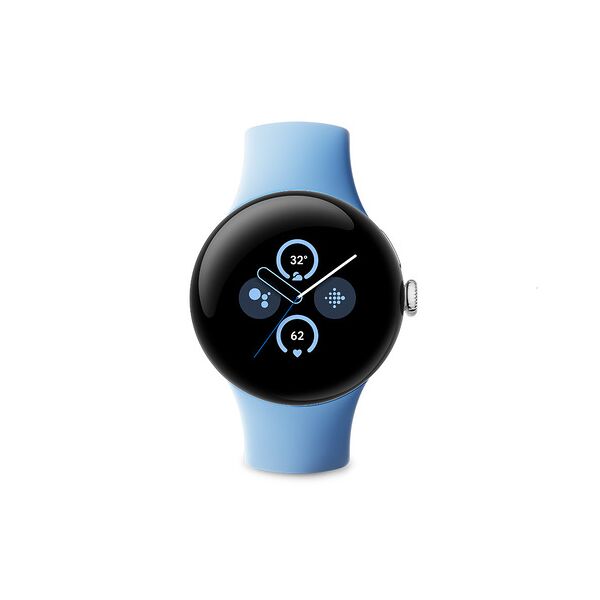 google pixel watch 2 amoled 41 mm digitale touch screen argento wi-fi