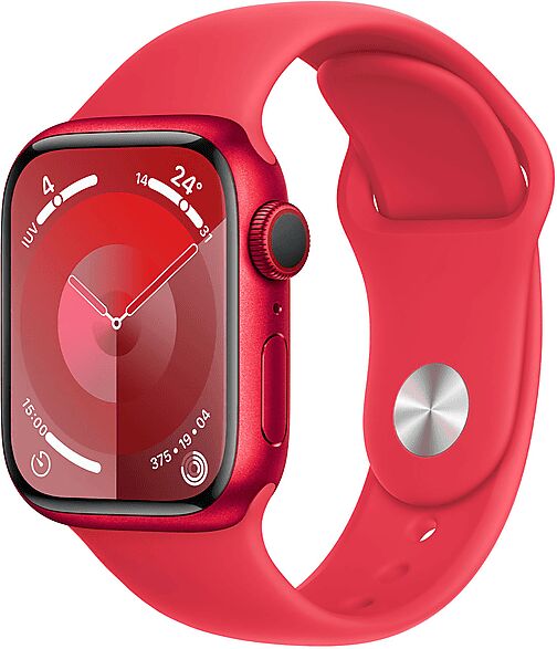 Apple Watch Series 9 GPS + Cellular, Cassa 41 mm in alluminio (PRODUCT)RED con Cinturino Sport - M/L