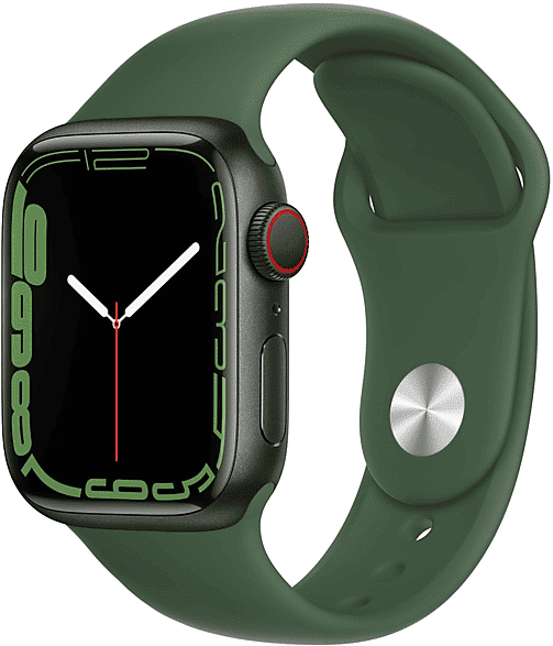 Apple Watch Series 7 GPS+Cellular 41mm in alluminio verde - Sport trifoglio