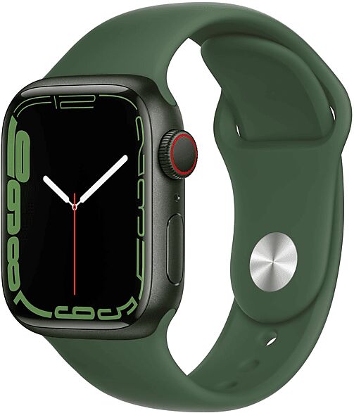 Apple Watch Series 7 GPS+Cellular 41mm in alluminio verde - Sport trifoglio