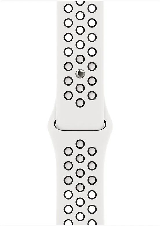 Apple MPH13ZM/A accessorio indossabile intelligente Band Nero, Bianco Fluoroelastomero