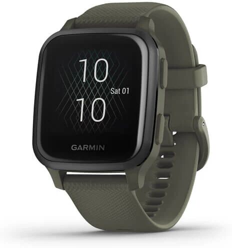 Garmin Venu SQ Music 3,3 cm (1.3) LCD 40 mm Digitale 240 x 240 Pixel Touch screen Verde Wi-Fi GPS (satellitare)