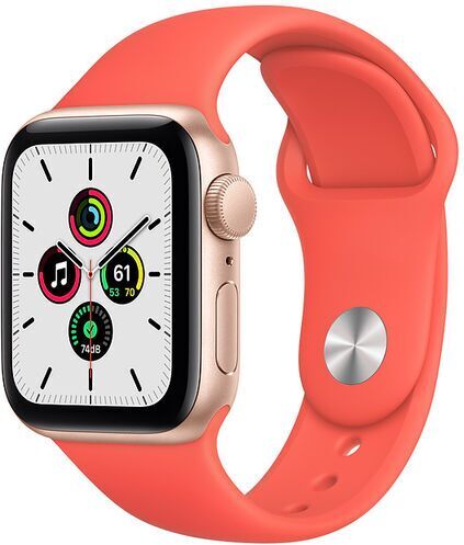 Apple Watch SE Alluminio 40 mm (2020)   WiFi   oro   Sportarmband Zitruspink S/M