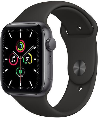 Apple Watch SE Alluminio 44 mm (2020)   WiFi + Cellular   grigio siderale   Cinturino Sport nero