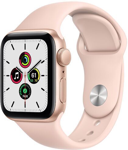 Apple Watch SE Alluminio 44 mm (2020)   WiFi   oro   Cinturino Sport Rosa sabbia