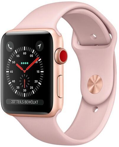 Apple Watch Series 3 (2017)   42 mm   Alluminio   GPS   oro   Cinturino Sport rosa