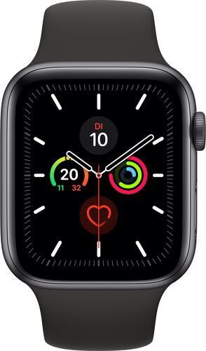 Apple Watch Series 5 (2019)   44 mm   Alluminio   GPS   grigio siderale   Cinturino Sport nero