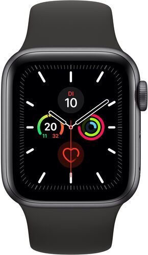 Apple Watch Series 5 (2019)   40 mm   Alluminio   GPS   grigio siderale   Cinturino Sport nero