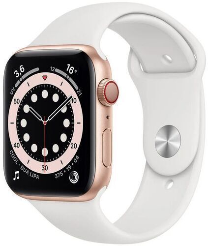 Apple Watch Series 5 (2019)   40 mm   Acciaio inossidabile   GPS   oro   Cinturino Sport bianco