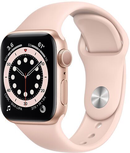 Apple Watch Series 6 Alluminio 40 mm (2020)   GPS + Cellular   oro   Cinturino Sport Rosa sabbia