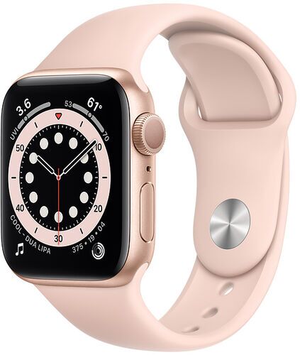 Apple Watch Series 6 Alluminio 40 mm (2020)   GPS   oro   Cinturino Sport Rosa sabbia