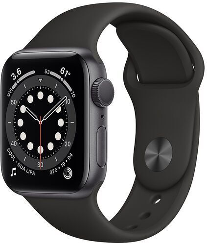 Apple Watch Series 6 Alluminio 40 mm (2020)   GPS   grigio siderale   Cinturino Sport nero