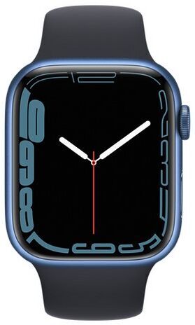 Apple Watch Series 7 Alluminio 45 mm (2021)   GPS + Cellular   blu   Cinturino Sport Mezzanotte