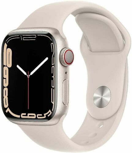 Apple Watch Series 7 Alluminio 45 mm (2021)   GPS + Cellular   argento   Cinturino Sport Galassia