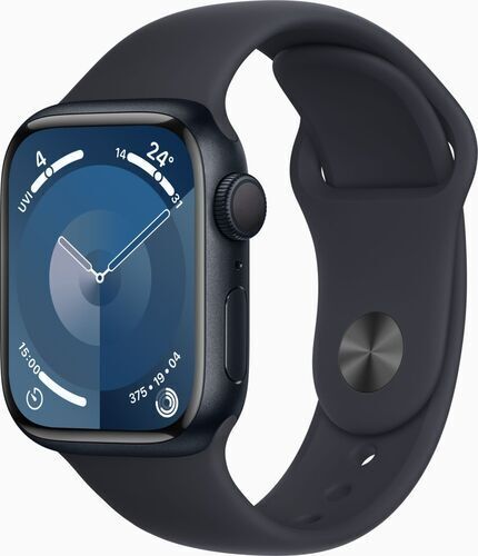 Apple Watch Series 9 Alluminio 41 mm (2023)   GPS   Mezzanotte   Cinturino Sport Mezzanotte M/L