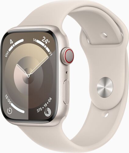 Apple Watch Series 9 Alluminio 45 mm (2023)   GPS + Cellular   Galassia   Cinturino Sport Galassia M/L