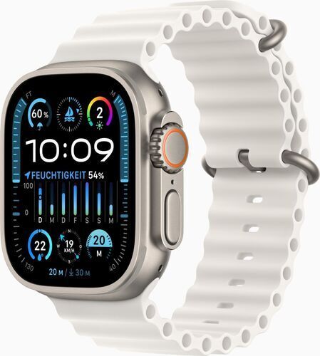 Apple Watch Ultra 2 (2023)   GPS + Cellular   argento   Cinturino Ocean bianco