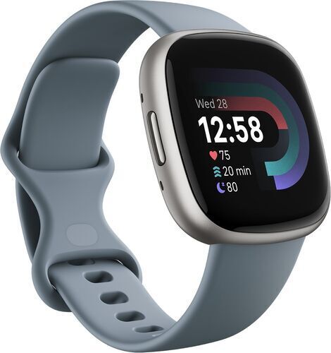 Fitbit Versa 4 (2022)   argento   blu