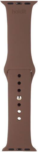 HoldIt Cinturino in silicone sostenibile   Apple Watch 42/44/45/49   marrone scuro