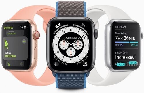 Apple Watch Series 6 Alluminio 40 mm (2020)   GPS   blu   Cinturino Sport blu scuro