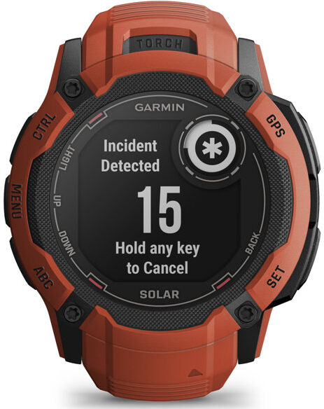 Garmin Instinct® 2X Solar - orologio multifunzione Red