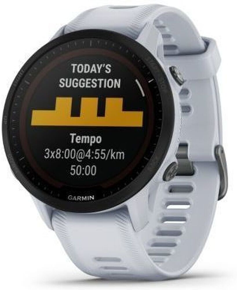 Garmin Forerunner® 955 Solar - Adulto - Tu - Bianco