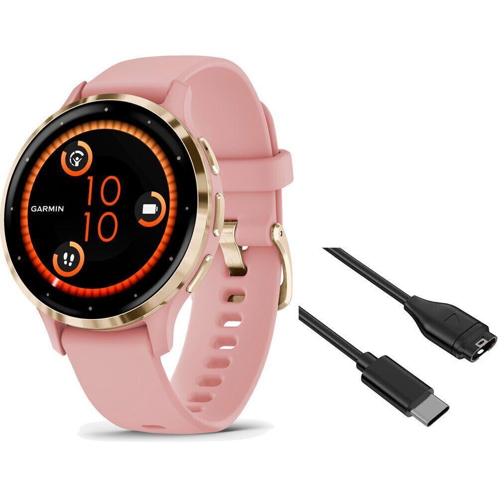 Garmin Venu 3S Gps, Wi Fi, Dawn + Soft Gold - Adulto - Tu - Giallo