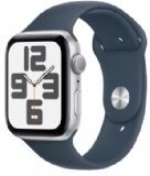 Apple Watch Se Gps 44mm Silver Aluminium Case With Storm Blue Sport Band - M/l - Mree3ql/a