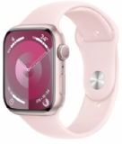 Apple Watch Series 9 Gps 45mm Pink Aluminium Case With Light Pink Sport Band - S/m - Mr9g3ql/a