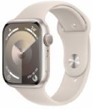 Apple Watch Series 9 Gps 45mm Starlight Aluminium Case With Starlight Sport Band - M/l - Mr973ql/a