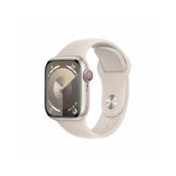 Apple Watch Seriesâ 9 Gps + Cellular 41mm Starlight Aluminium Case With Starlight Sport Band - S/m - Mrhn3ql/a