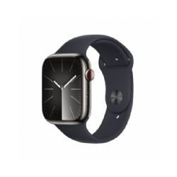 Apple Watch Seriesâ 9 Gps + Cellular 45mm Graphite Stainless Steel Case With Midnight Sport Band - S/m - Mrmv3ql/a