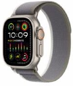 Apple Watch Ultra 2 Gps + Cellular, 49mm Titanium Case With Green/grey Trail Loop - M/l - Mrf43ty/a