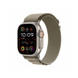 Apple Watch Ultra 2 Gps + Cellular, 49mm Titanium Case With Olive Alpine Loop - Medium - Mrey3ty/a