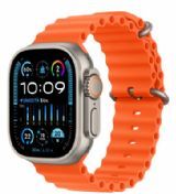 Apple Watch Ultra 2 Gps + Cellular, 49mm Titanium Case With Orange Ocean Band - Mreh3ty/a