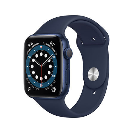 Apple Watch Series 6 GPS 44mm alluminio azzurro con cinturino Sport Deep Navy Usato Grado B
