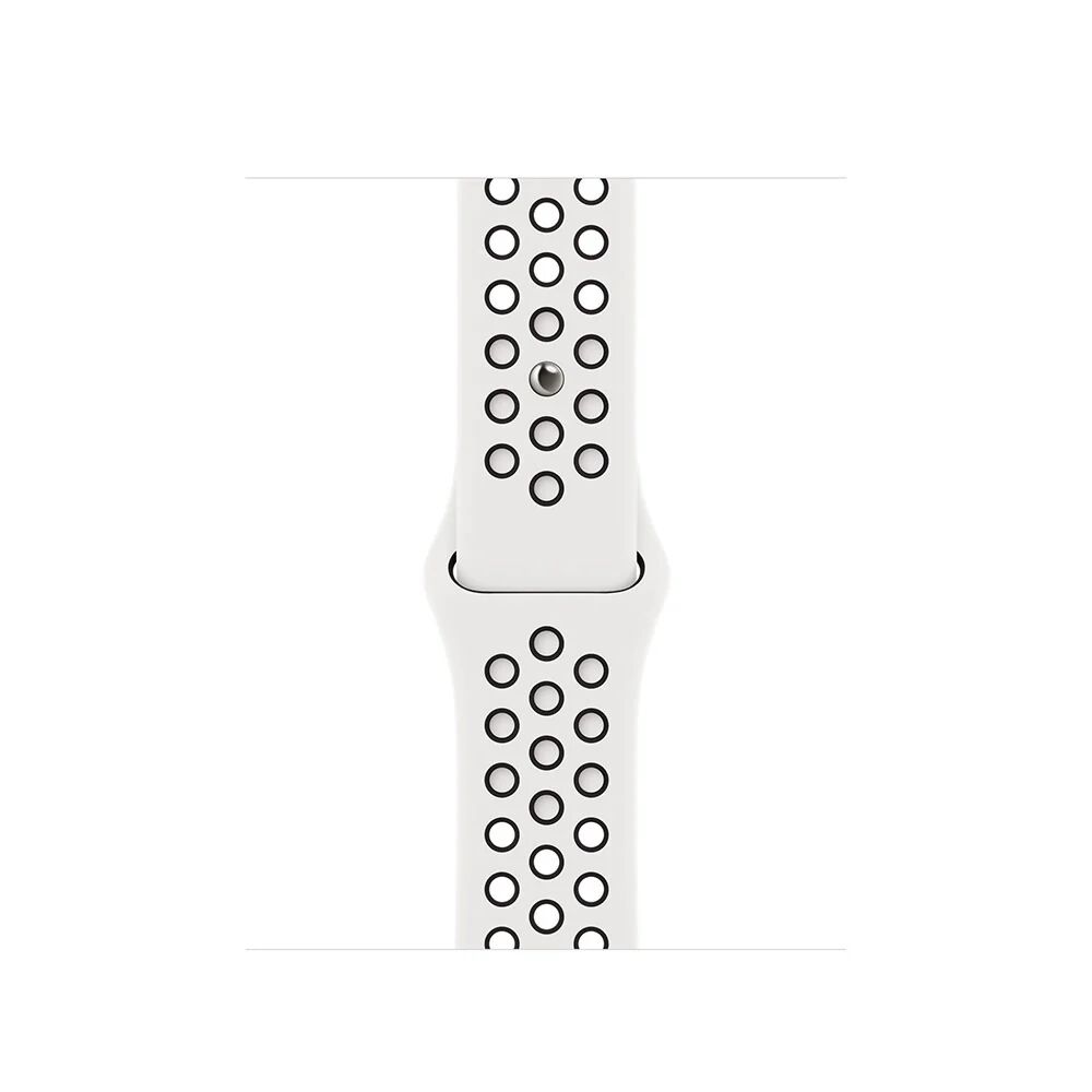 Apple MPGK3ZM/A accessorio indossabile intelligente Band Nero, Bianco Fluoroelastomero